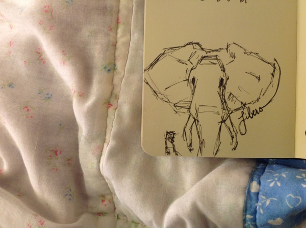 libero: for Alison, ink on paper, 2013